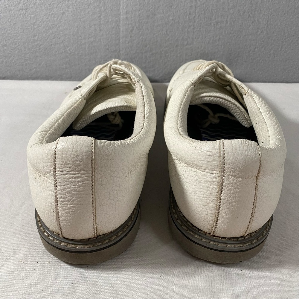 G/Fore Gfore Snow White Pebble Leather Split Toe Golf… - Gem